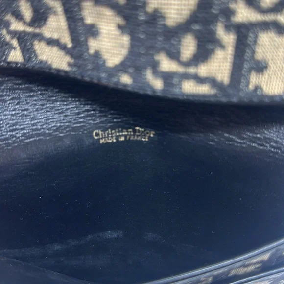 Christian Dior Monogram Black & Tan Envelope Small Clutch Wallet - Picture 7 of 9